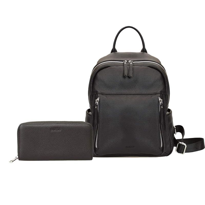 【新品】 [バルコス] リュック 財布 2点セット 本革 レディース プレゼント 長財布 大容量 おしゃれ 通勤 リュックサック ブラック 0 12,305円