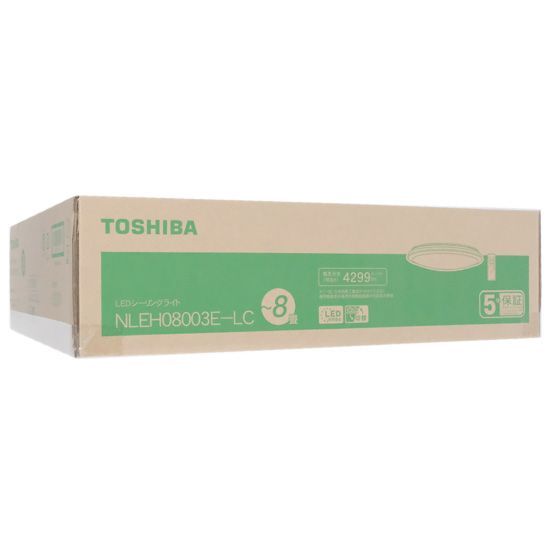 bn:13] 【新品(開封のみ)】 TOSHIBA LEDシーリングライト NLEH08003E