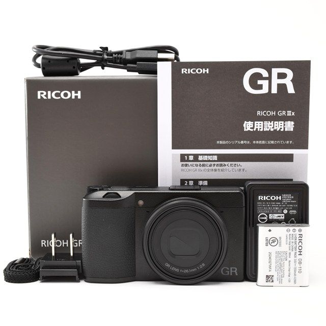 【美品・付属品完備】RICOH GR IIIx (GR3x) シャッター回数少 美品＞ RICOH GR IIIx｜高級コンパクトデジタルカメラ｜シャッター数