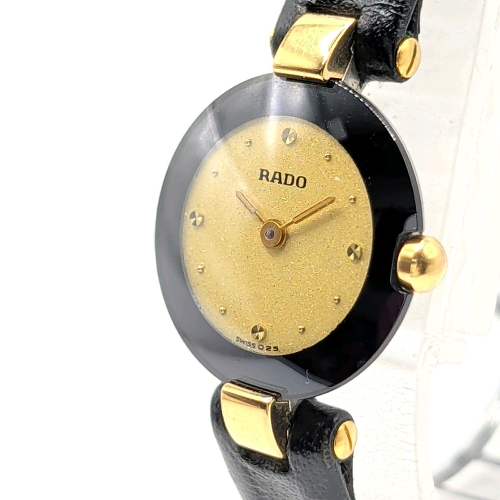 RADO Florence 204.4079.4 Watch Quartz Ladies Gold Dial Y2K 00S ラドー フローレンス 時計 クオーツ レディース ゴールド ラウンド ゴールド文字盤 ヴィンテージ 稼働品 17,500円