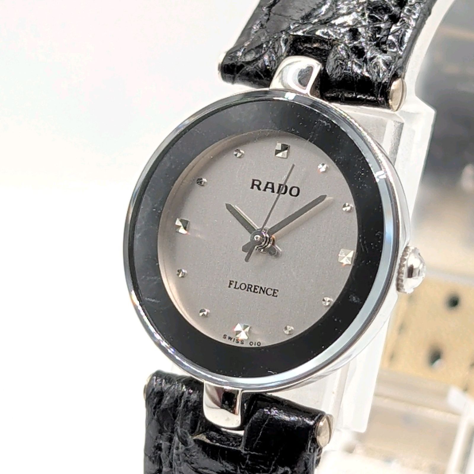 RADO Florence 318.3744.4 Watch Quartz Ladies Silver Dial Swiss Y2K