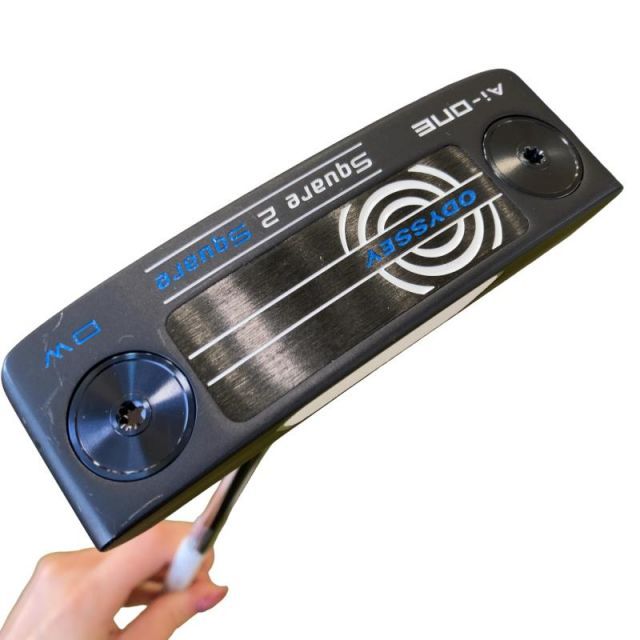 【中古】 オデッセイ Ai-ONE SQUARE 2 SQUARE DW 34インチ パター PT STROKE LAB 90 スチール (フレックスその他) メンズ 男性用 右利き 右用 Bランク ゴルフクラブ