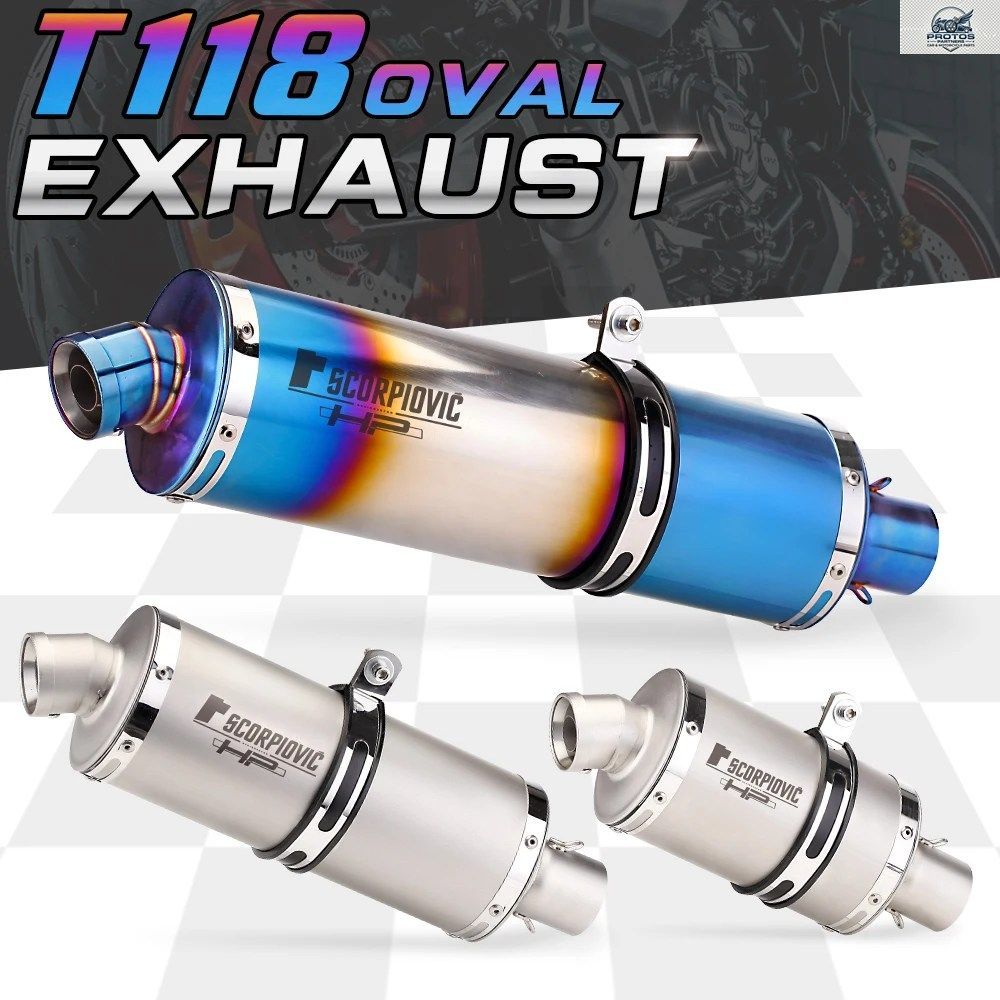 MOTORCYCLE EXHAUST PIPE 400NK 650 PROMISE 300 TRK502 T118 SERIES
