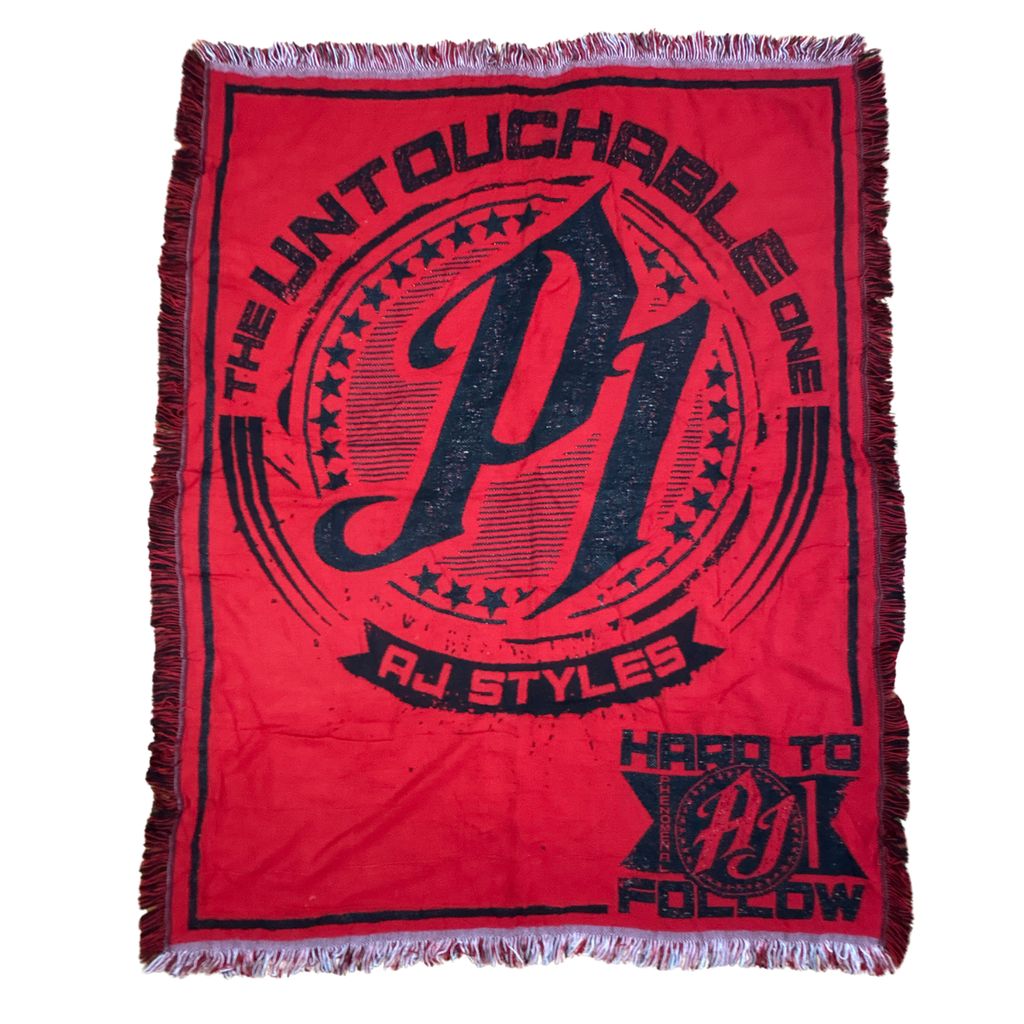 vintageラグ ブランケット マルチカバー タペストリー AJスタイルズ プロレス Rug Blanket WWE AJ Styles 4063