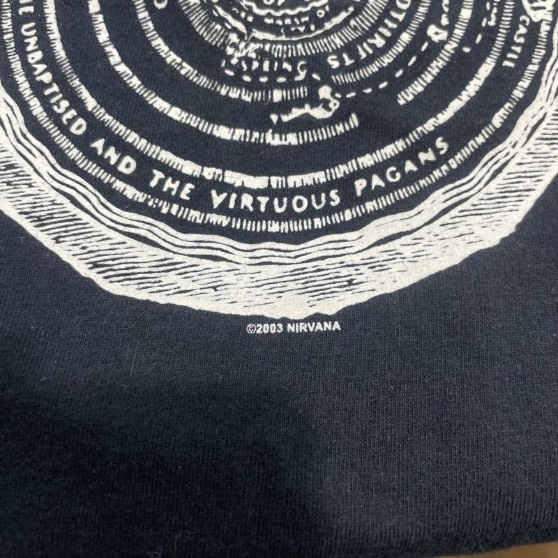 中古】00s NIRVANA Vestibule 両面プリントTシャツ ブラック サイズL