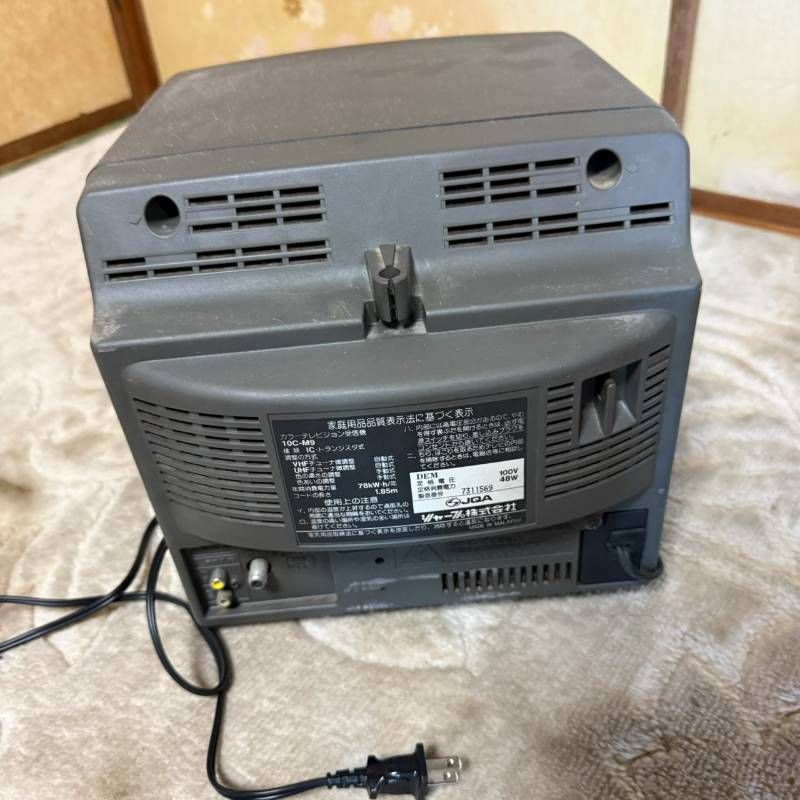 SHARP 10型 ブラウン管テレビ 10C-M9 リモコン付き 通電確認済み
