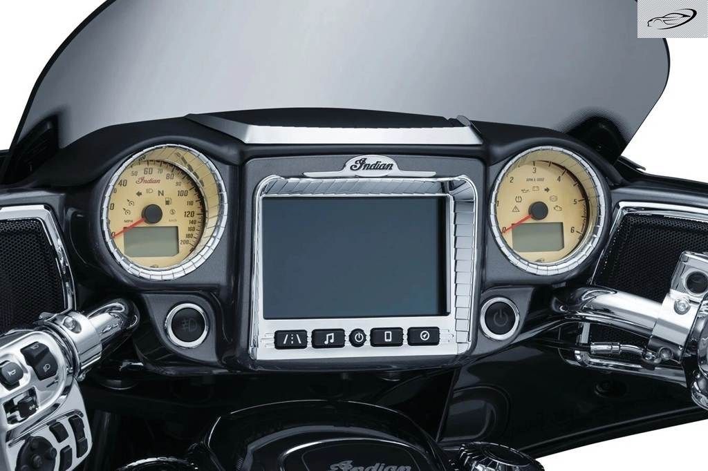 INDIAN CHIEFTAIN 2017-2024 防水 ABS製 外観向上 アステカ タッチスクリーン フレーム カバー ステレオ アクセント 10,485円