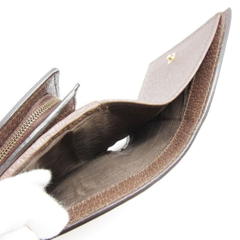 美品 GUCCI グッチ 二つ折り財布 ダイアナ 658635 UKMBT 2572 ジャンボ GGキャンバス バンブー イタリア製 ベージュ 61006058
