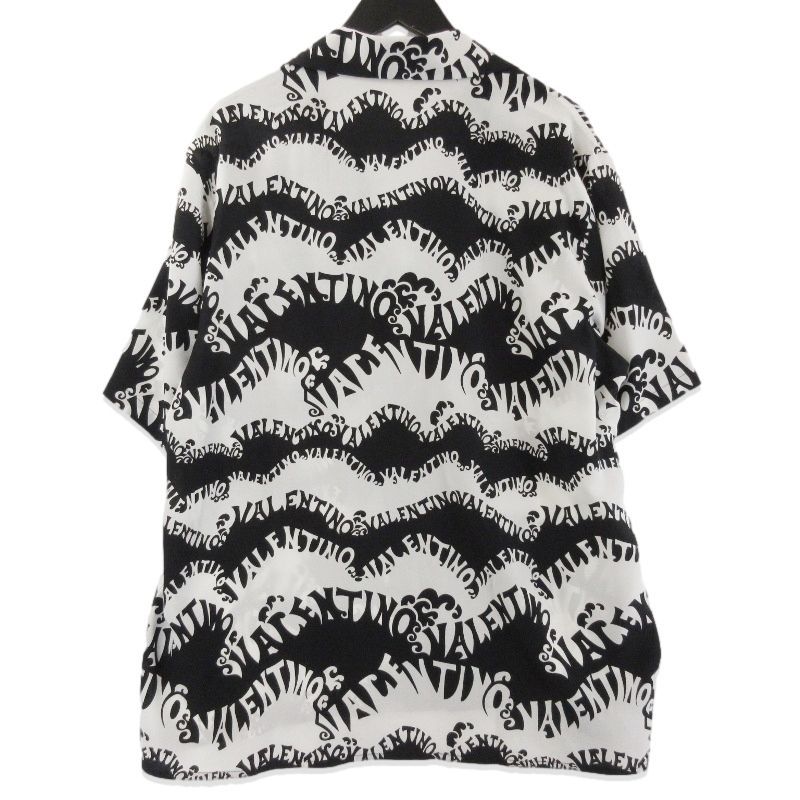 美品 Valentino ヴァレンティノ 半袖シャツ XV0AAA908GH ウェーブス