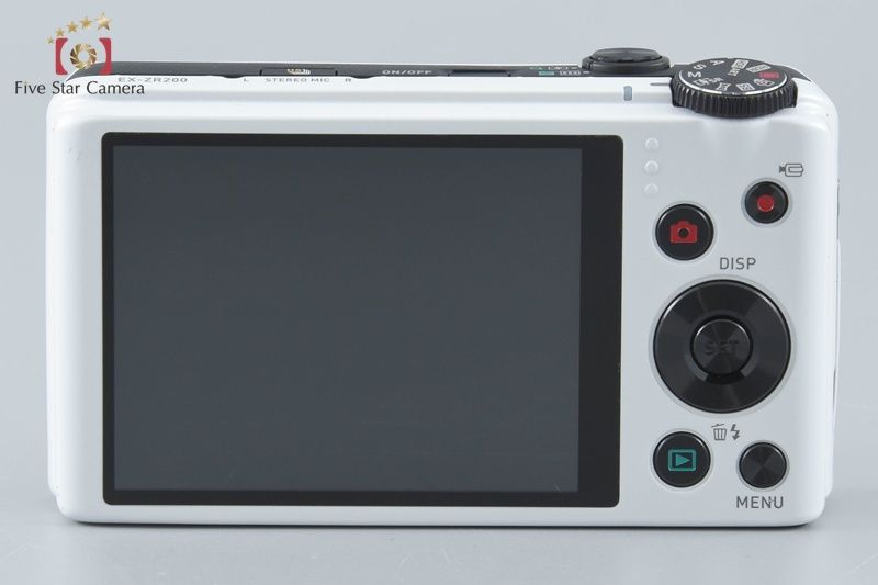 中古】Casio カシオ EXILIM EX-ZR200 ホワイト コンパクトデジタル