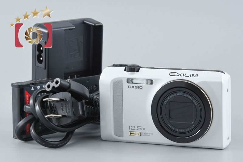 中古】Casio カシオ EXILIM EX-ZR200 ホワイト コンパクトデジタル