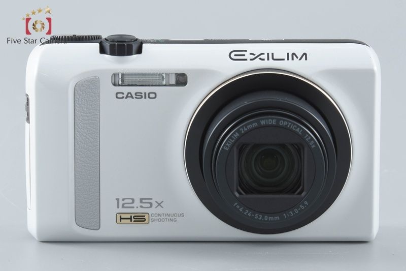 中古】Casio カシオ EXILIM EX-ZR200 ホワイト コンパクトデジタル
