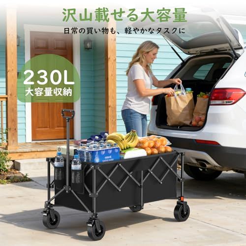 キャリーワゴン Raynesys【特大容量230L】 アウトドアワゴン 子供乗せ