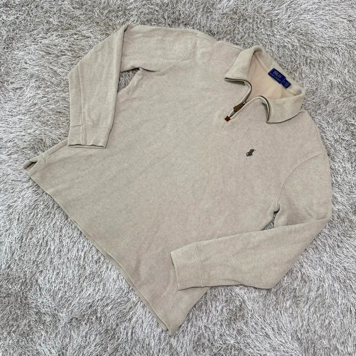 ポロ 正規品 ハーフジップ ニット