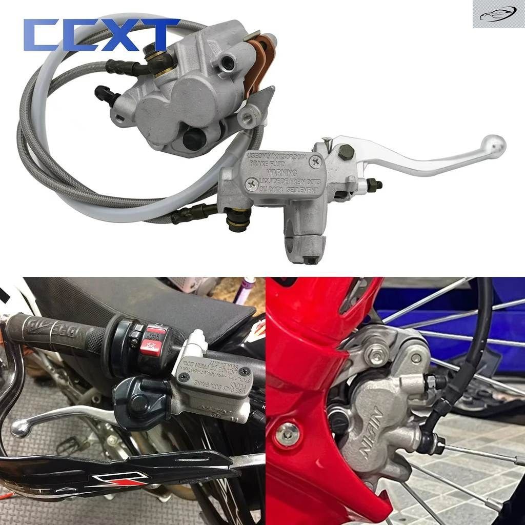 オートバイ フロントブレーキ ポンプ アセンブリ 油圧 キャリパー オイル チューブ ホンダ CRF 250R 450R 250X 450X KAYO T4 T6 K6 2002-20