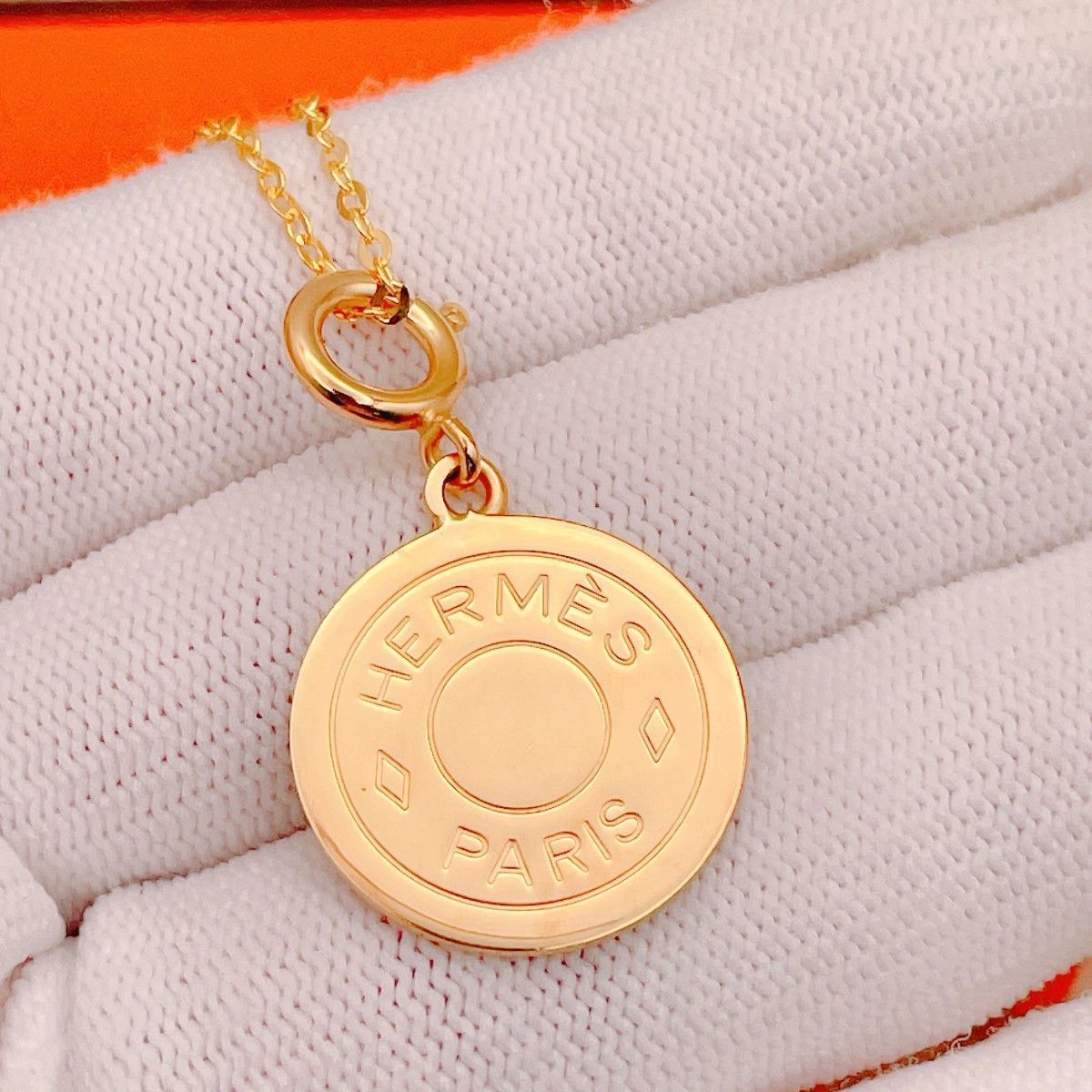 ◇エルメス◇新品仕上済 HERMES セリエ チャーム 大 ゴールド