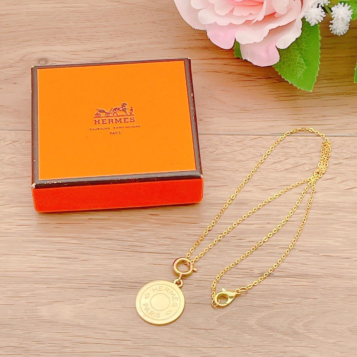 ◇エルメス◇新品仕上済 HERMES セリエ チャーム 大 ゴールド 