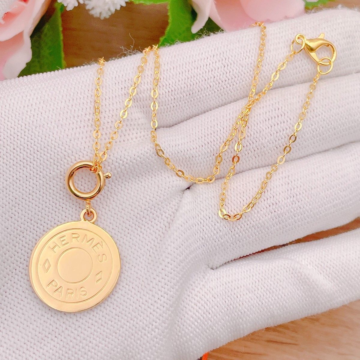 ◇エルメス◇新品仕上済 HERMES セリエ チャーム 大 ゴールド