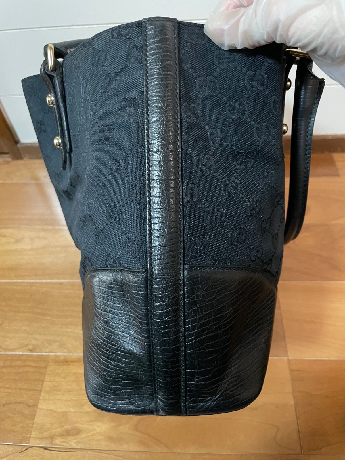 GUCCI グッチ ホースビット シェリーライン GGキャンバス トートバッグ