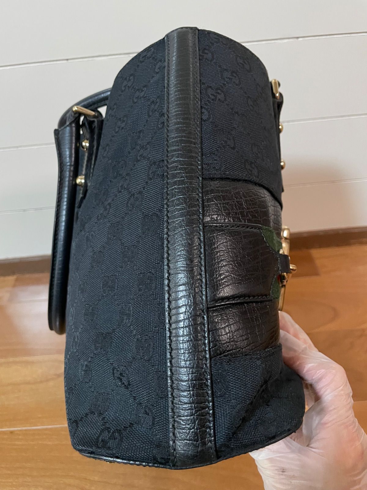 GUCCI グッチ ホースビット シェリーライン GGキャンバス トートバッグ