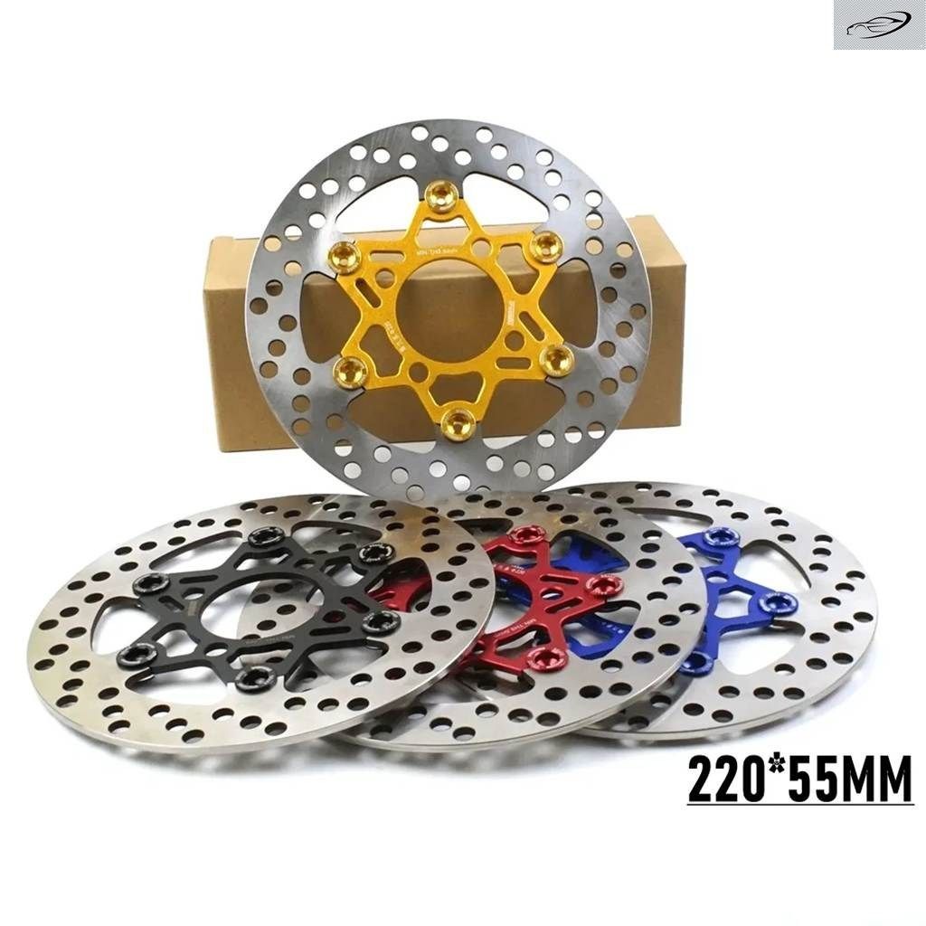 220MM55MM穴ピッチ 4穴フローティングディスク オートバイ フロント ブレーキディスク ブレーキ パッド ホンダ MSX125 M3 M5 リトルモンキ