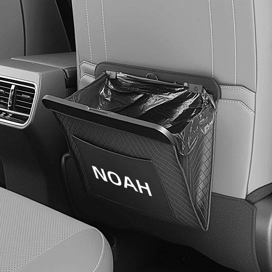 ノア専用 車 ゴミ箱 ゴミ入れ スリム型 90系 80 4代目 R90W型臭い漏れ防止 多機能 小物収納 カー 引っ掛け式 マグネット 後部座席 | 90系 80 MZRA9#W ZWR9#W 4代目 R90W型 PUレザー 背もたれ汚れ防止 bedbcf9e