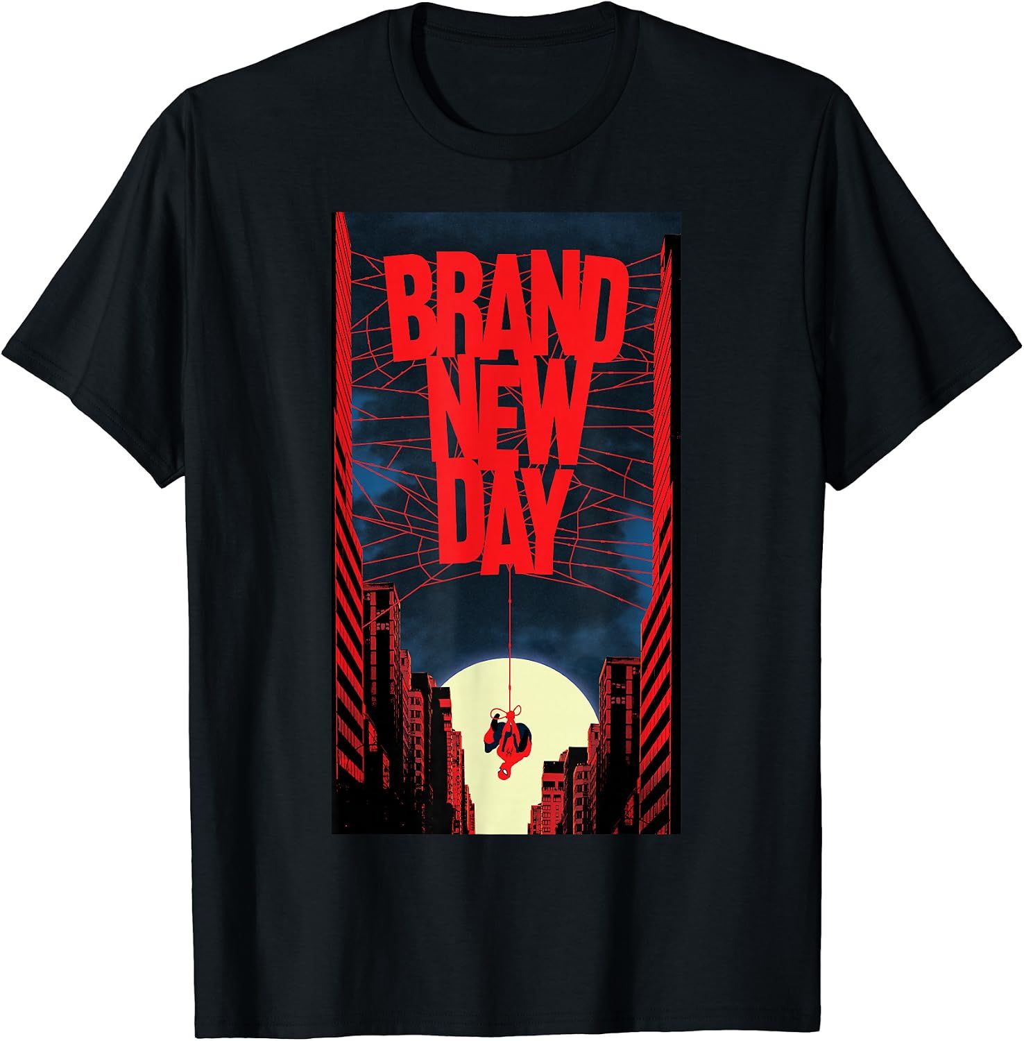 新品未使用品 スパイダーマン BRAND NEW DAY Tシャツ ブラック Marvel