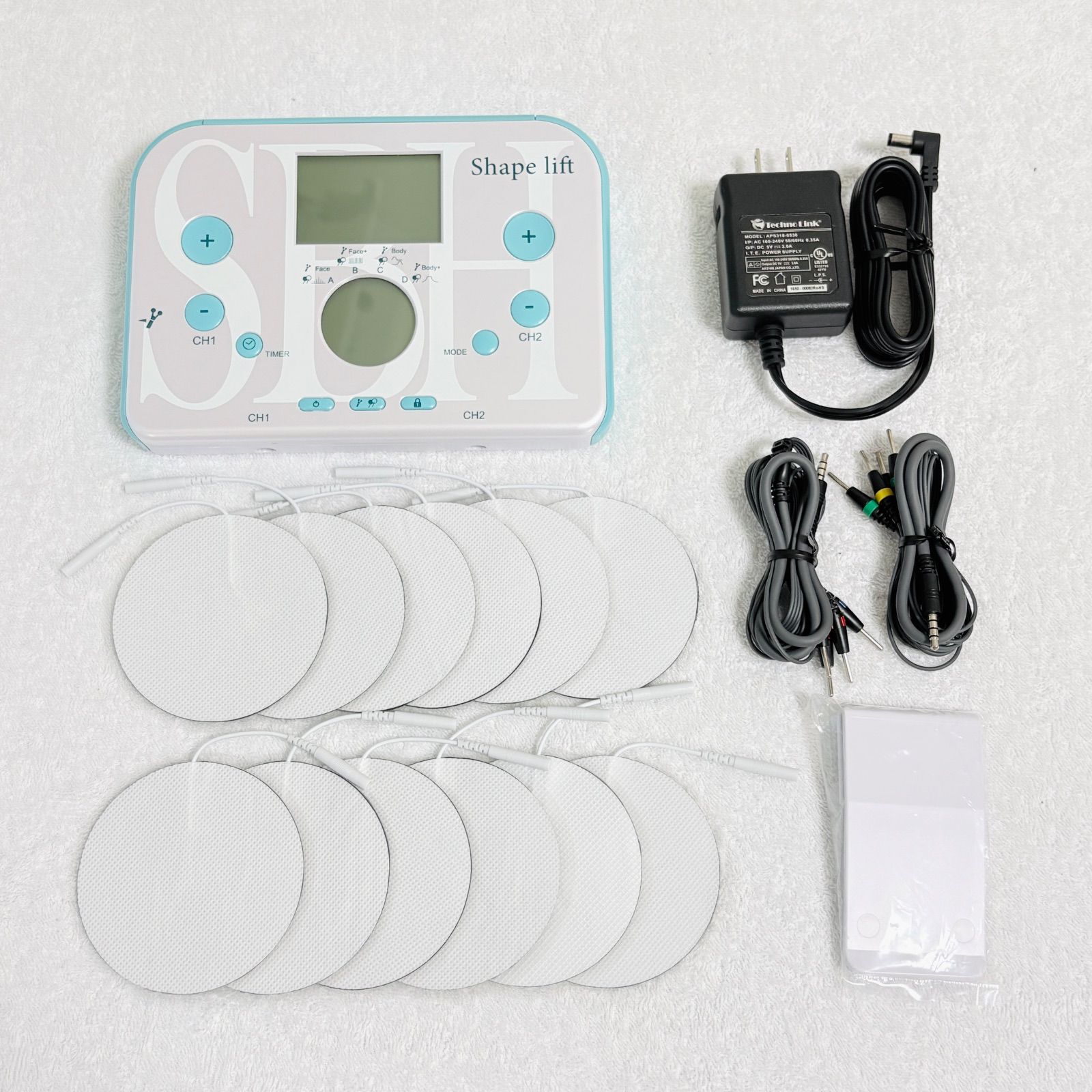 シェイプリフト スリムビューティハウス 高周波EMS 最大25万Hz 新品パッド12枚付き Slim Beauty House Shape Lift