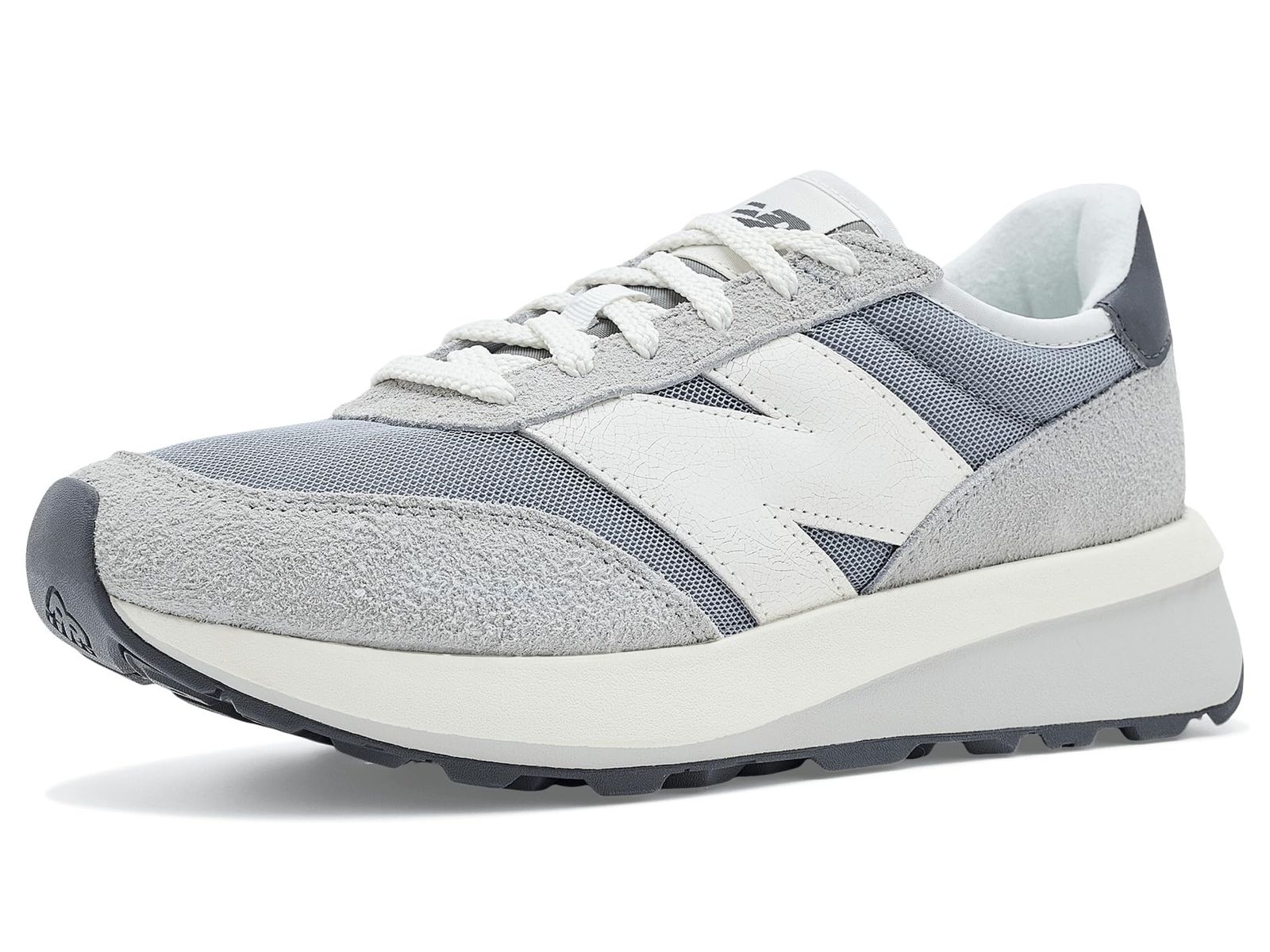 New Balance ユニセックス 大人用 370 スニーカー, コンクリート/海塩。, 11 Women/9.5 Men [コンクリート/海塩。] [Free Size]
