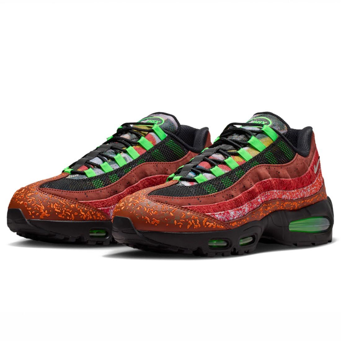 [ナイキ] シューズ スニーカー エア マックス 95 ビッグバブル AIR MAX 95 BIG BUBBLE Hong Kong シナモン/ブラック/ボルテージグリーン/メタリックシルバー IQ5755-200 26.5cm [26.5 cm]