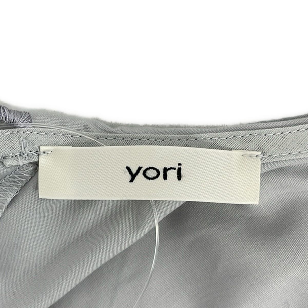 yori(ヨリ) チュニック サイズF レディース美品 - グレー クルーネック
