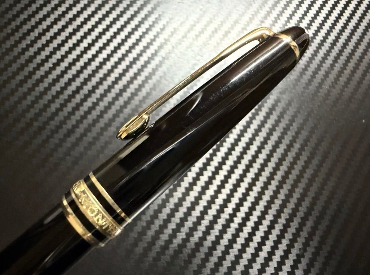 極美品 モンブラン マイスターシュテュック 144 ブラック 全金 M 万年筆 極美品 モンブラン montblanc マイスターシュテュック 144 ブラック 全