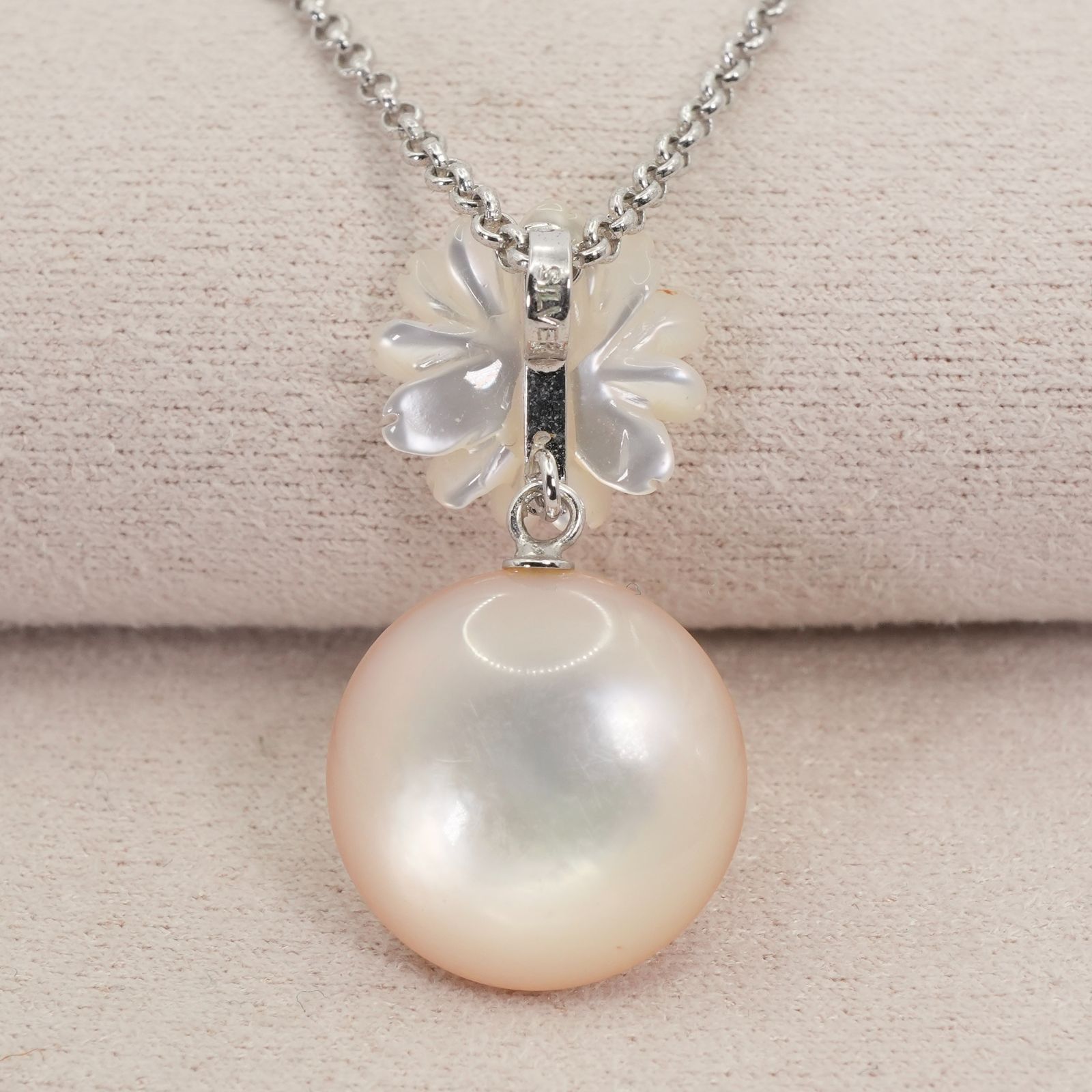 【未使用品級】✨田崎真珠 TASAKI タサキ マベパール ネックレス 美品 タサキ マベパール×シェル フラワー ネックレス 真珠/26-0750