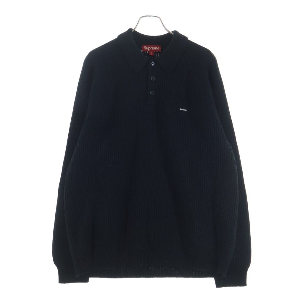 SUPREME (シュプリーム) 24AW Small Box Polo Sweater スモール ボックスロゴ ニット セーター ブラック