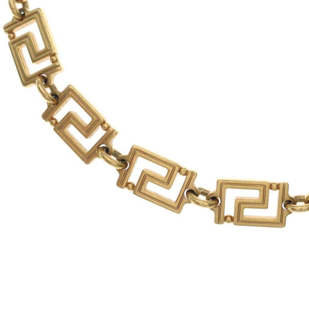 VERSACE (ヴェルサーチ) グレカ チェーン ネックレス ゴールド - メルカリ