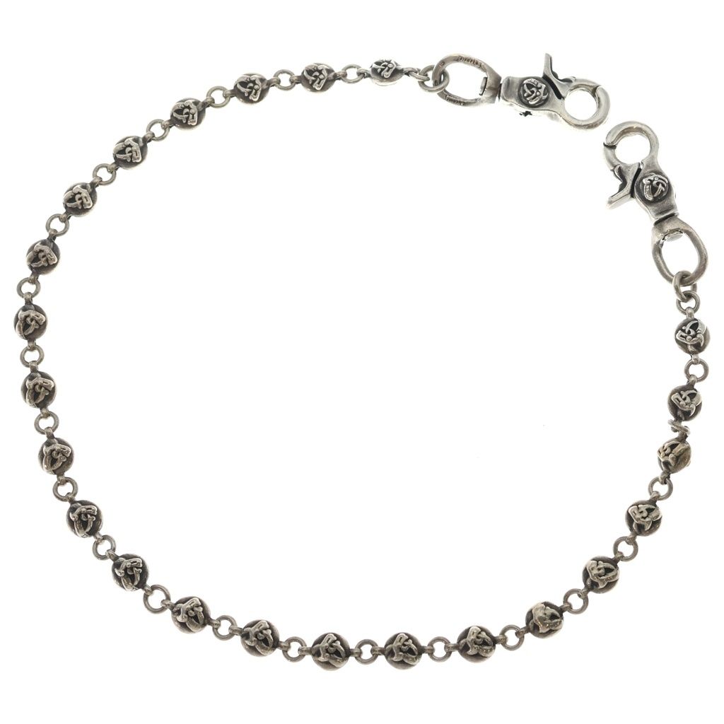 CHROME HEARTS (クロムハーツ) 2BALL LONG-S/2クリップロング#2ケルティックボール ウォレットチェーン シルバー 616,000円