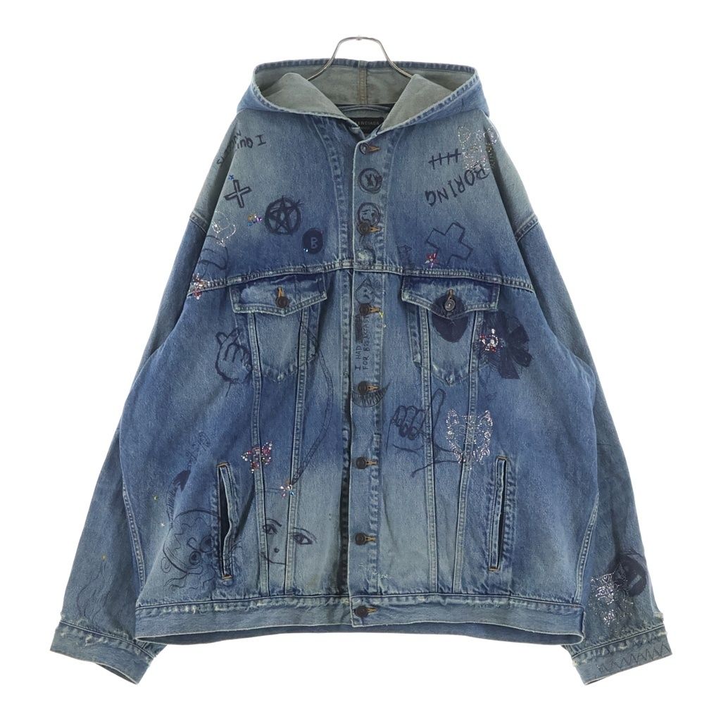 BALENCIAGA (バレンシアガ) 22AW グラフィティオーバーサイズフー