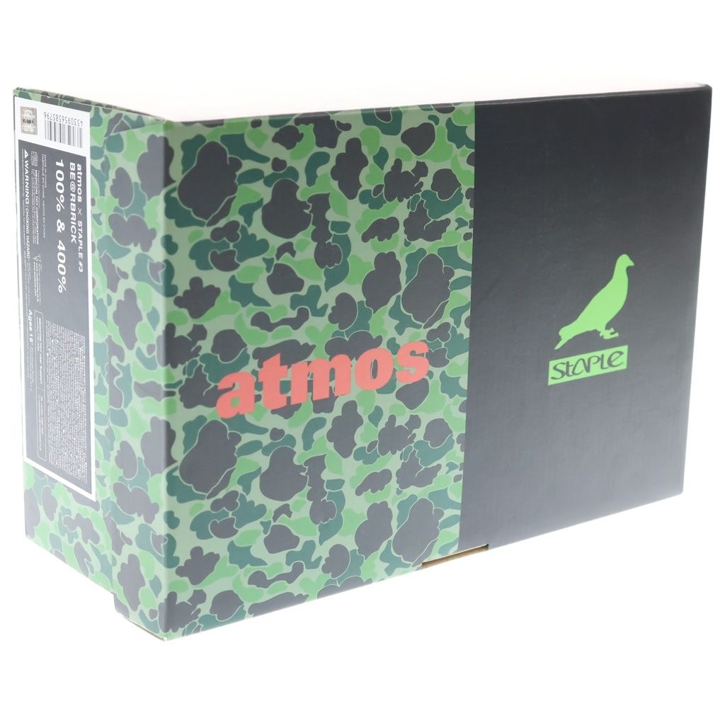 MEDICOM TOY (メディコムトイ) BE@RBRICK × atmos × STAPLE 100% & 400