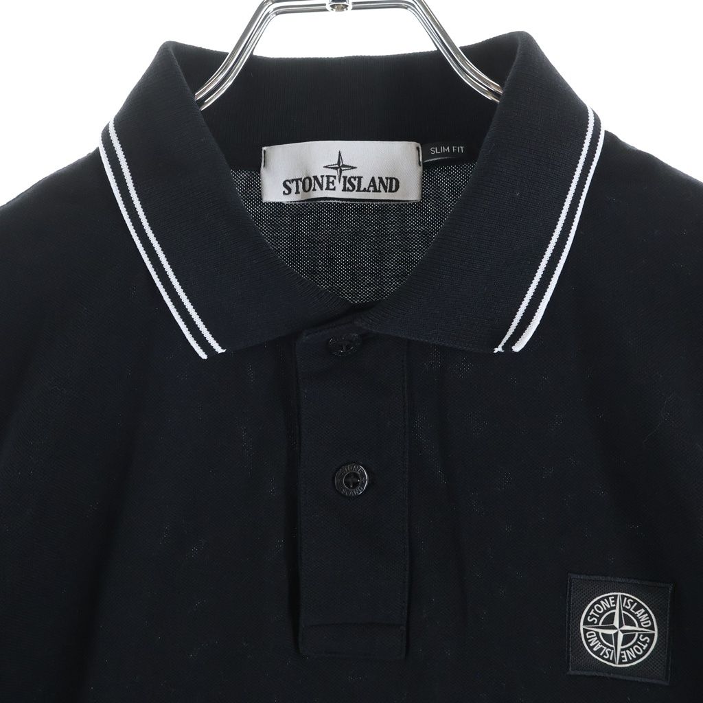 STONE ISLAND (ストーンアイランド) SLIM FIT ロゴ パッチ ポロシャツ