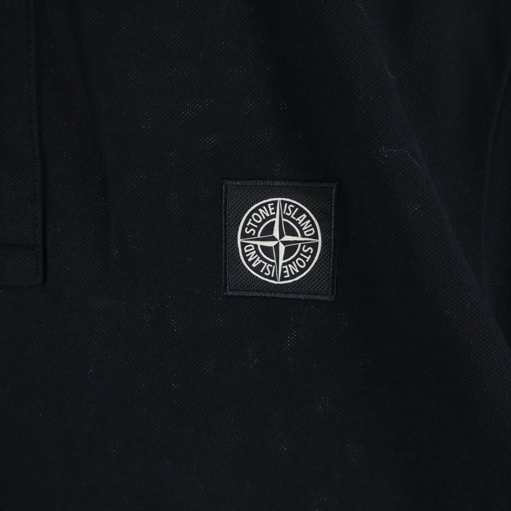 STONE ISLAND (ストーンアイランド) SLIM FIT ロゴ パッチ ポロシャツ