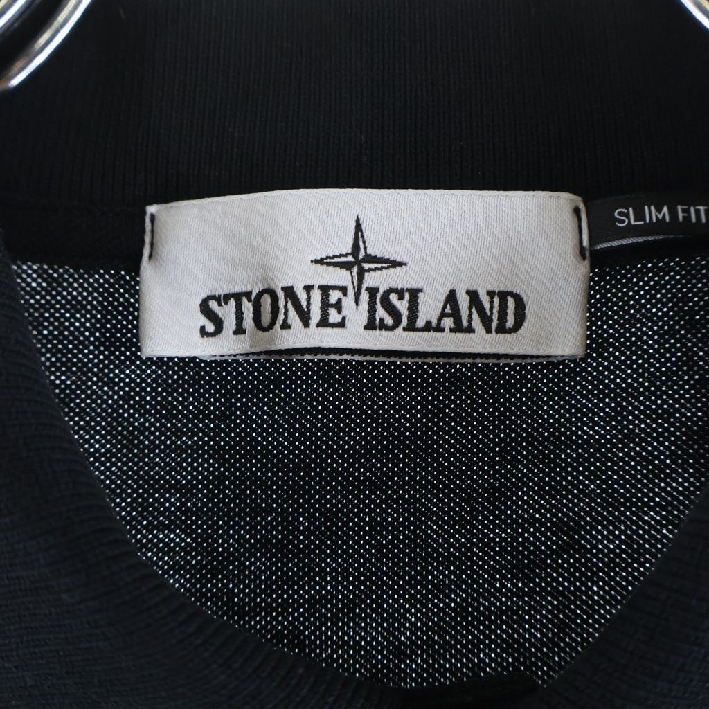 STONE ISLAND (ストーンアイランド) SLIM FIT ロゴ パッチ ポロシャツ