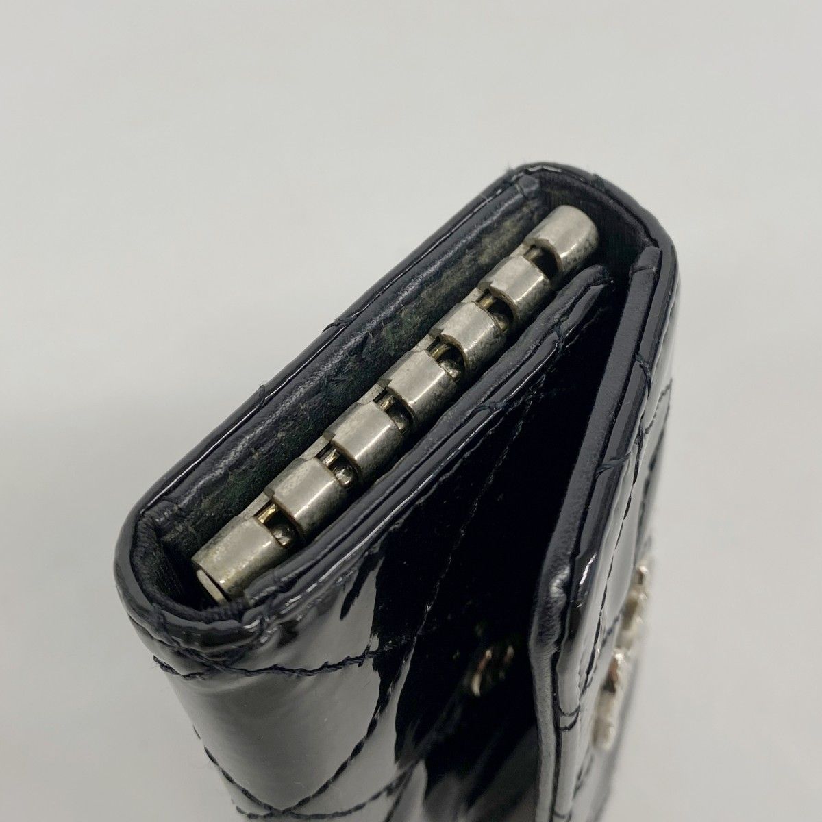 CHANEL パテントレザーブラック キーケース 6gd4474-k】シャネル キーケース ブリリアント パテントレザー