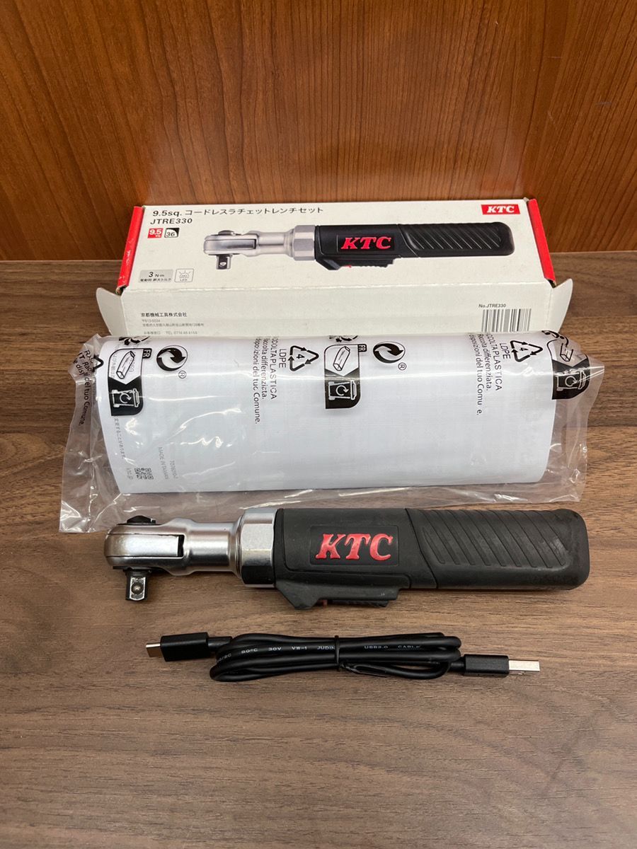 KTC 9.5sq. コードレスラチェットレンチセット JTRE330