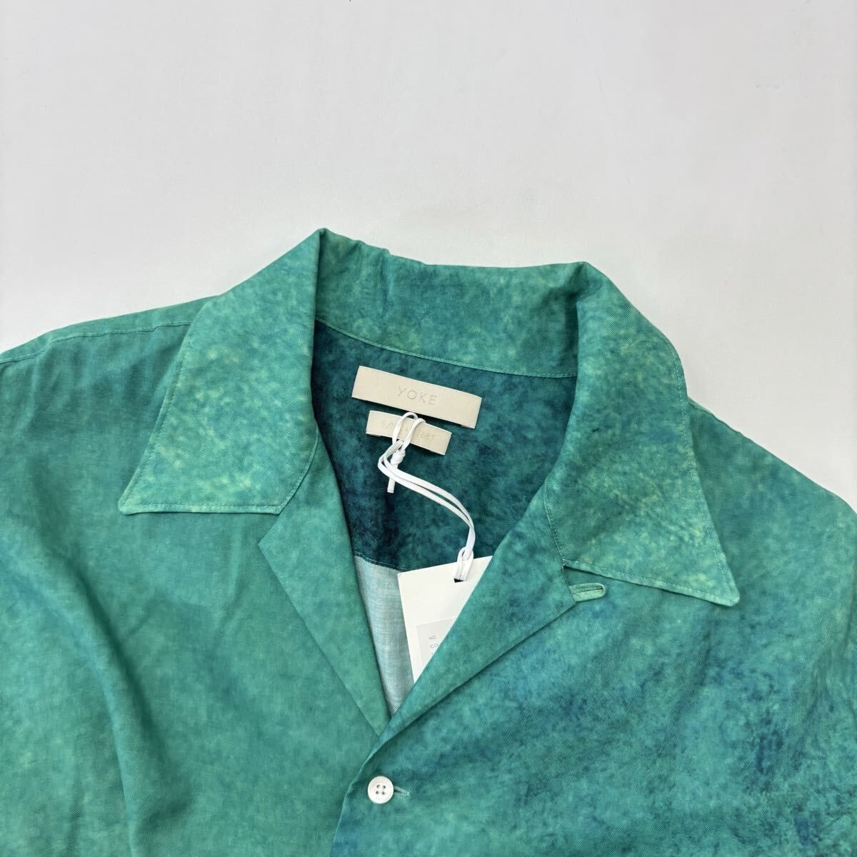 24ss 2024 yoke ヨーク GRADATION PRINTED OPEN COLLAR SHIRT