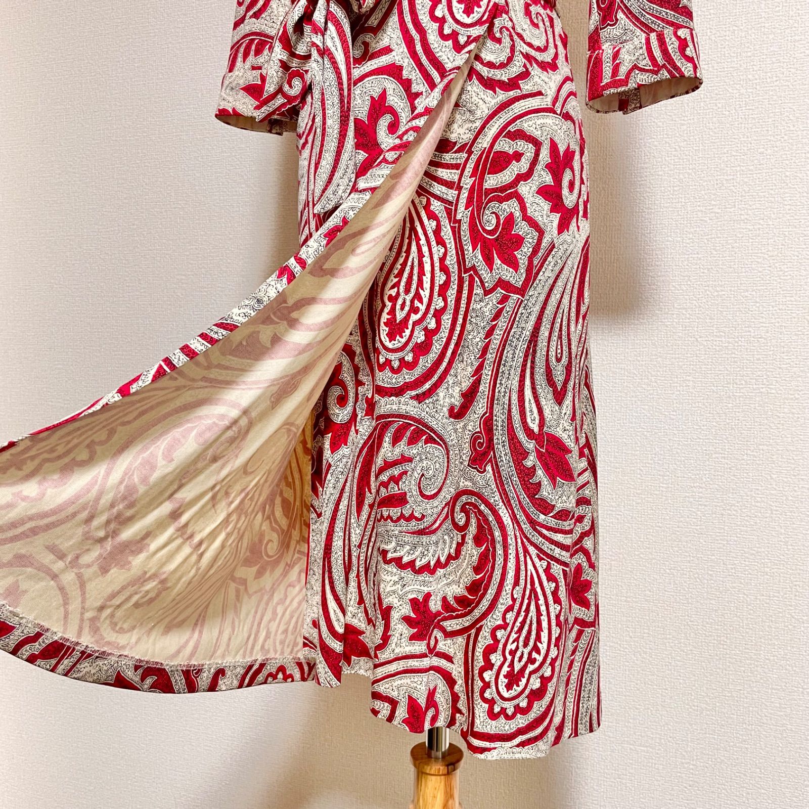 DIANE von FURSTENBERG / DVF シルク100% 襟付き カシュクール 巻き