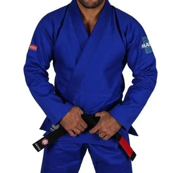 新品) 麻 Maeda レッドレーベル 柔術 Jiu-Jitsu 柔道着 ブルー F3 = A1L
