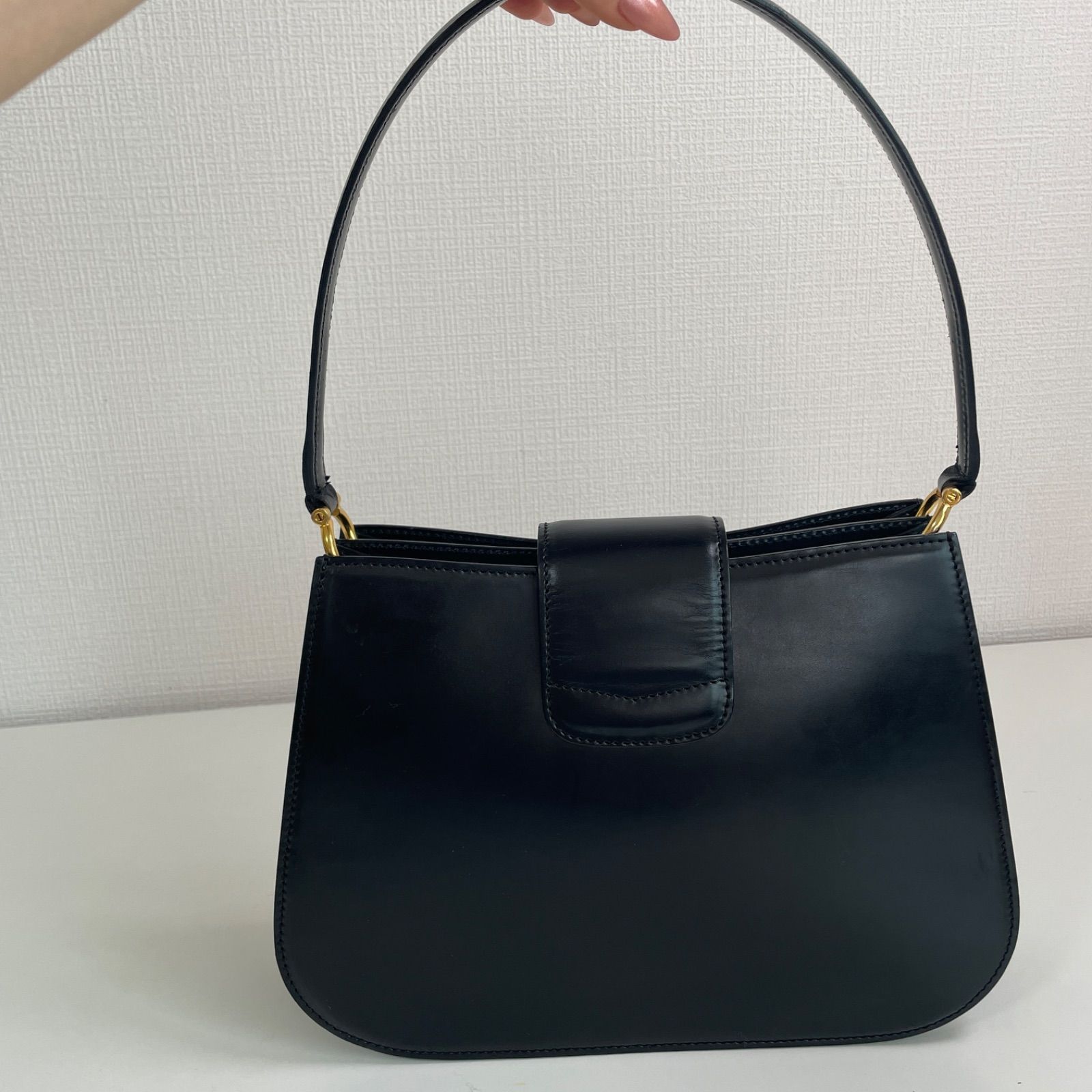 ブラック ハンドバッグ ゴールド金具 High-Class ハンドバッグ ブラック ゴールド金具 ショルダーバッグ