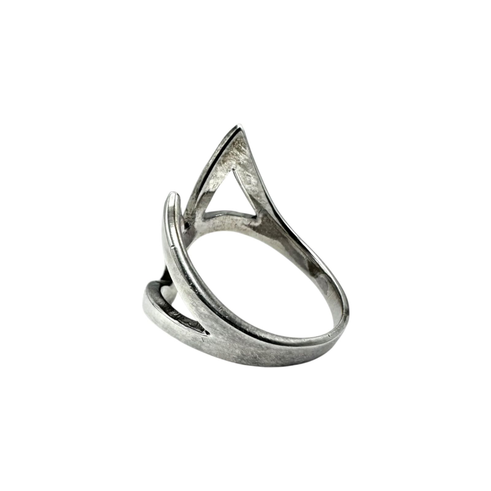 均衡と対比】シェルインレイ Silver 925 刻印 Vintage Design Ring 