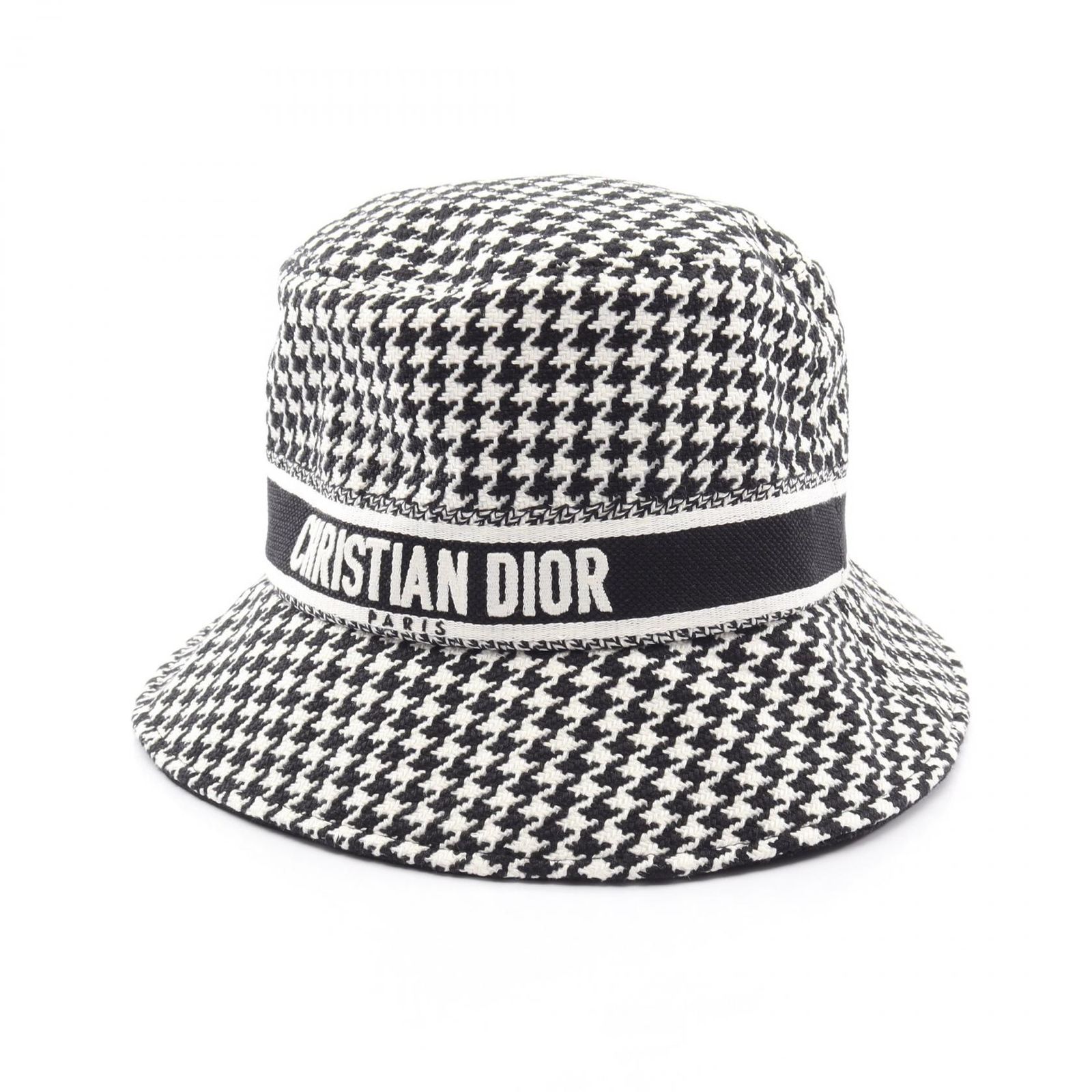 Dior ディオール ハウンドトゥース 千鳥格子柄 バケット ハット