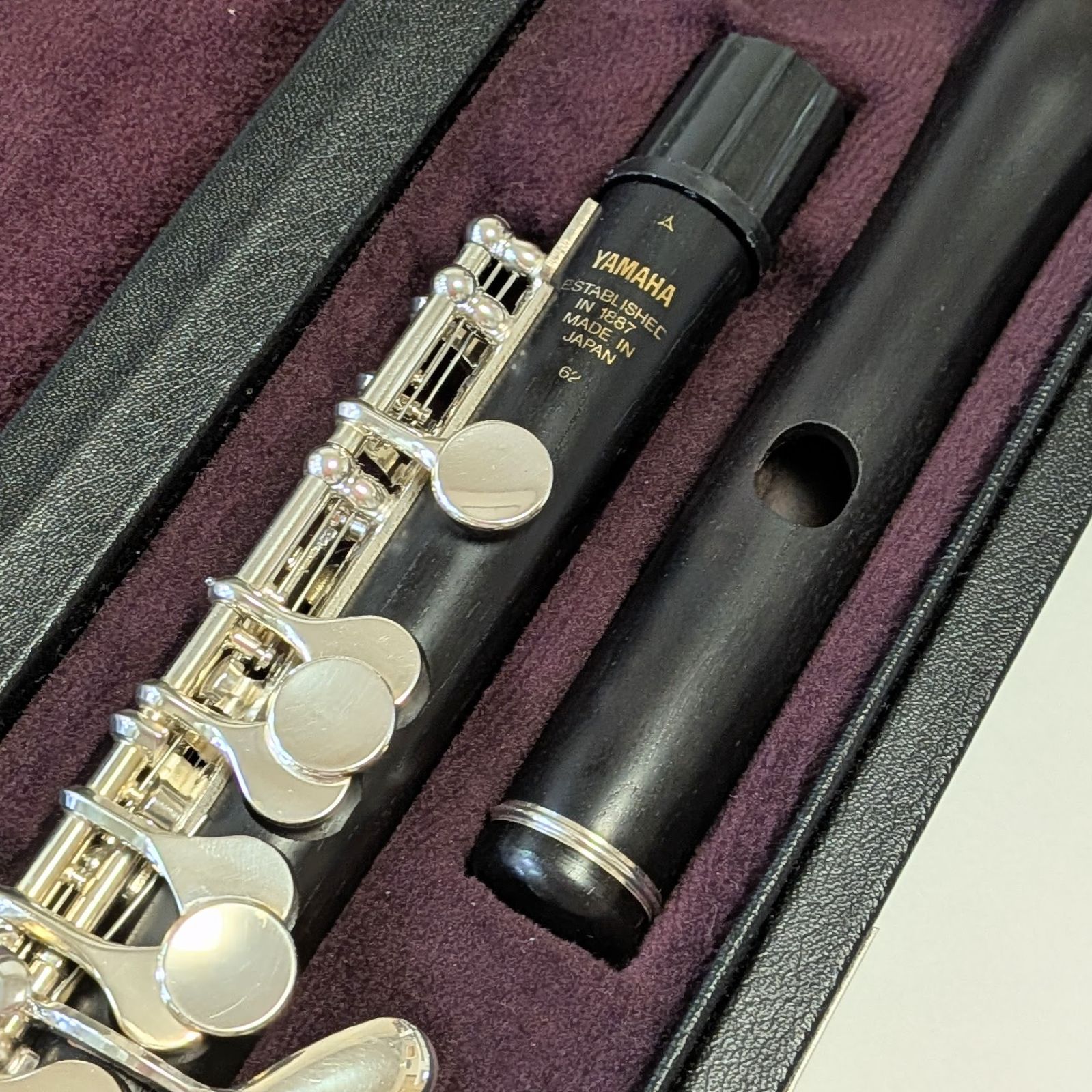 ヤマハ  ピッコロ  YPC-62 【全タンポ交換済み】 全タンポ交換済み 美品> ピッコロ ヤマハ YPC-62 純正ハードケース付属
